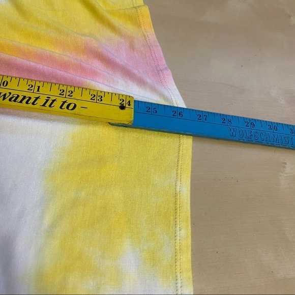 Go Ask Your Dad Oversized Relaxed Fit Tie Dye Scoop Neck Half Sleeves Tee - Picture 14 of 14